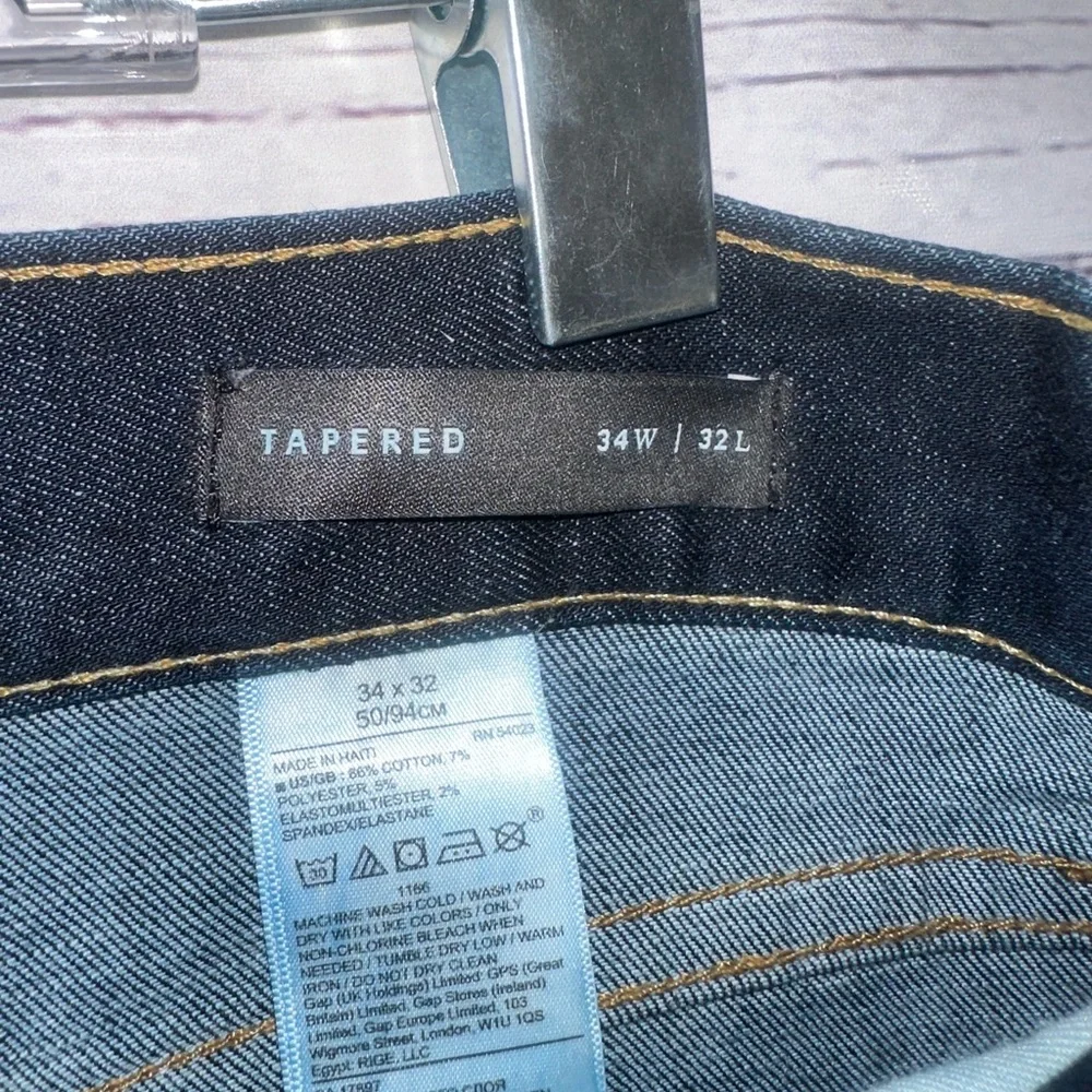 Banana Republic Men's Blue Tapered Denim Shirt Size Small